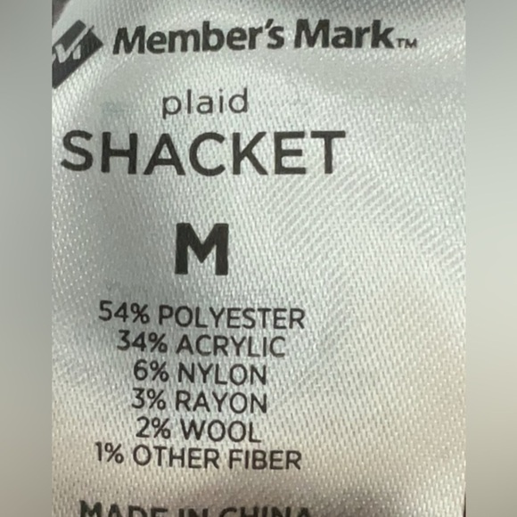 Member’s Mark Plaid Shacket. - Picture 6 of 6